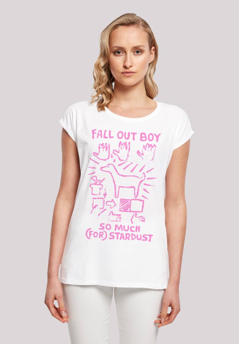 F4NT4STIC T-Shirt "Fall Out Boy Pink Dog So Much Stardust", Premium Qualität von F4nt4stic