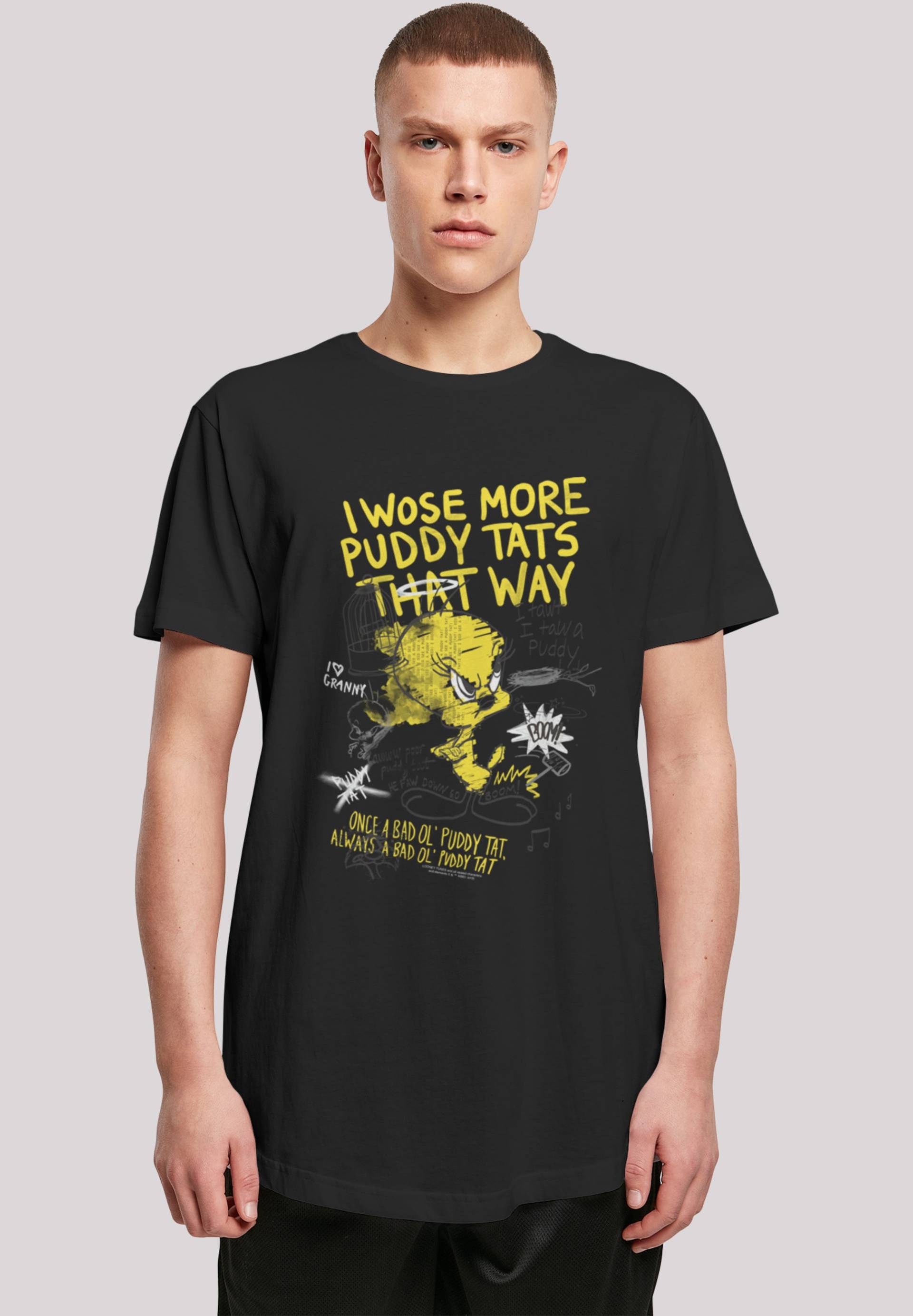 F4NT4STIC T-Shirt "Looney Tunes Tweety Pie More Puddy Tats", Herren,Premium Merch,Lang,Longshirt,Bedruckt F4NT4STIC T-Shirt "Looney Tunes Tweety Pie More Puddy Tats", Herren,Premium Merch,Lang,Longshirt,Bedruckt von F4nt4stic