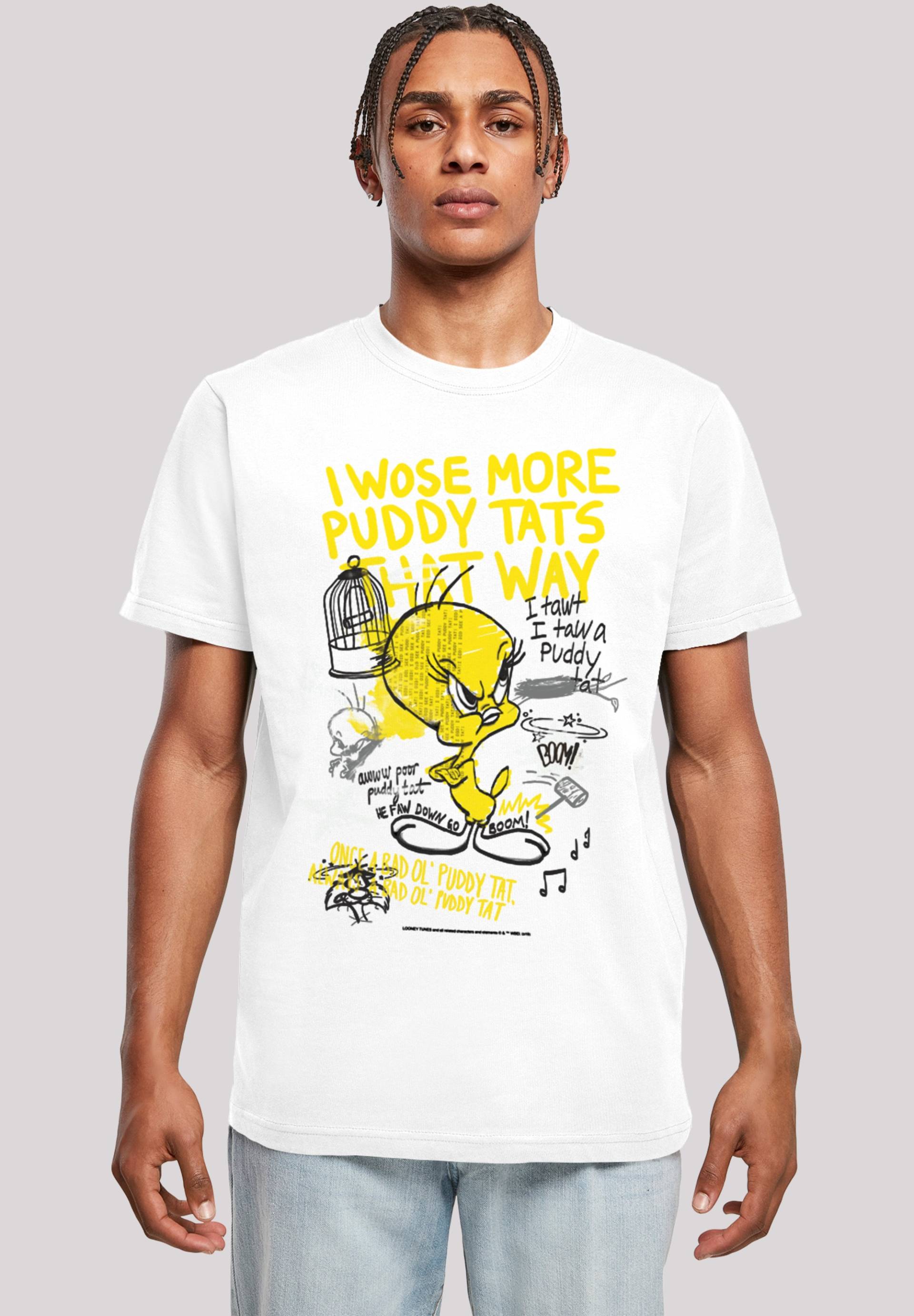 F4NT4STIC T-Shirt "Looney Tunes Tweety Pie More Puddy Tats", Herren,Premium Merch,Regular-Fit,Basic,Bedruckt F4NT4STIC T-Shirt "Looney Tunes Tweety Pie More Puddy Tats", Herren,Premium Merch,Regular-Fit,Basic,Bedruckt von F4nt4stic