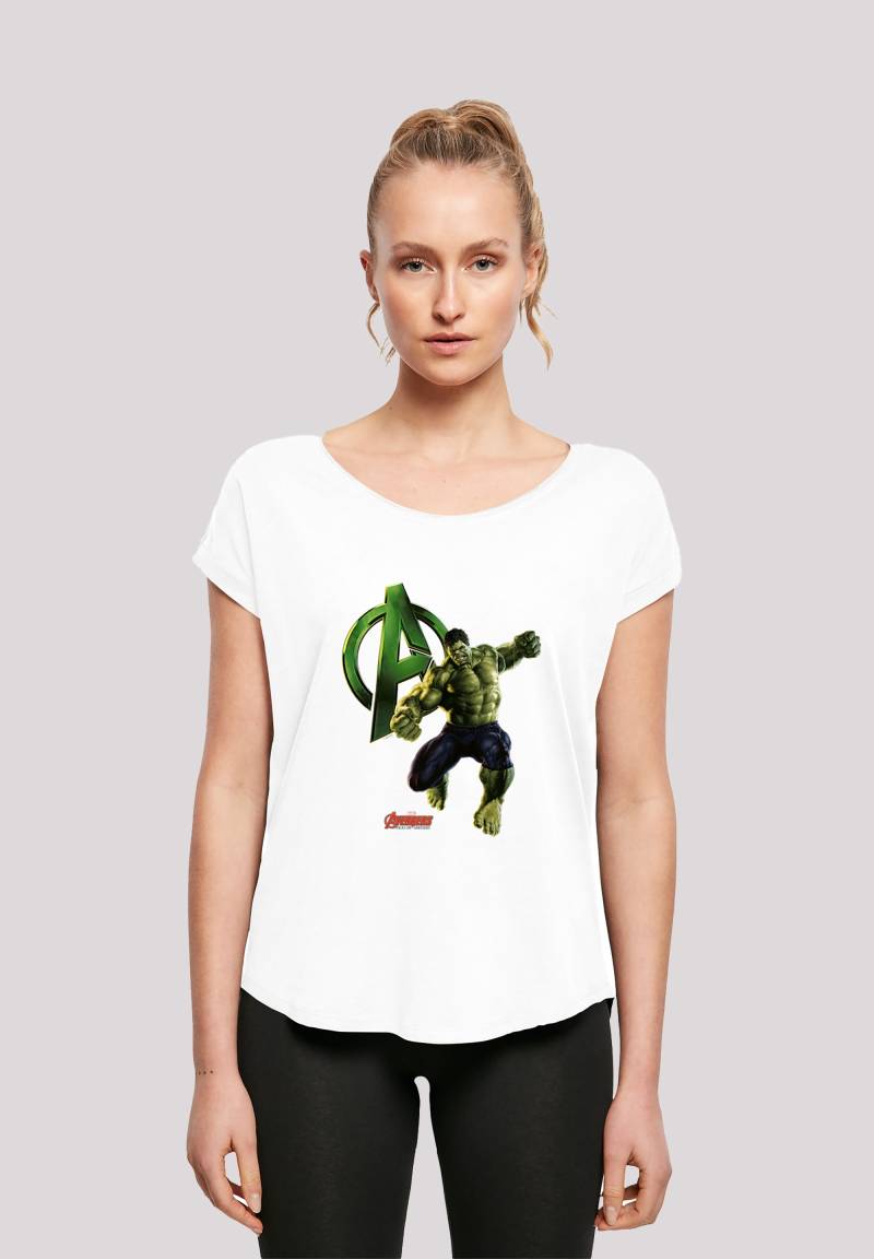 F4NT4STIC T-Shirt "Marvel Avengers Age of Ultron Incredible Hulk", Damen,Premium Merch,Lang,Longshirt,Logo Print von F4nt4stic