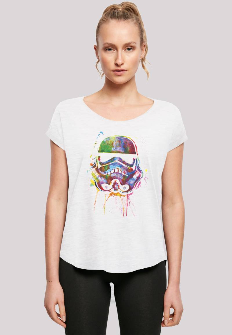F4NT4STIC T-Shirt "Star Wars Stormtrooper" Damen,Premium Merch,Lang,Longshirt,Bedruckt von F4nt4stic
