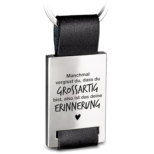 FABACH Beste Freundin Schlüsselanhänger mit Gravur aus Leder - Bester Freund Geschenke Schlüsselanhänger - Beste Freundinnen Geschenk Engel Glücksbringer Freundin - Erinnerung von FABACH