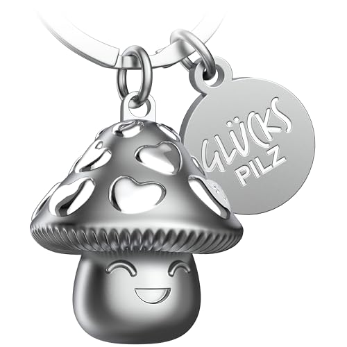 FABACH Glückspilz Schlüsselanhänger - Champ für Viel Glück und Erfolg - Geschenk mit Herz von FABACH