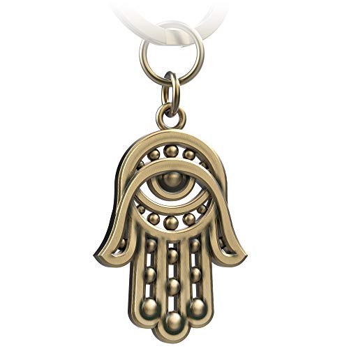 FABACH Hand der Fatima Schlüsselanhänger Hamsa - Hand Fatima Auto Anhänger- Schützende Hand der Fatima Glücksbringer - Amulett zum Schutz gegen Böses Auge Evil Eye von FABACH