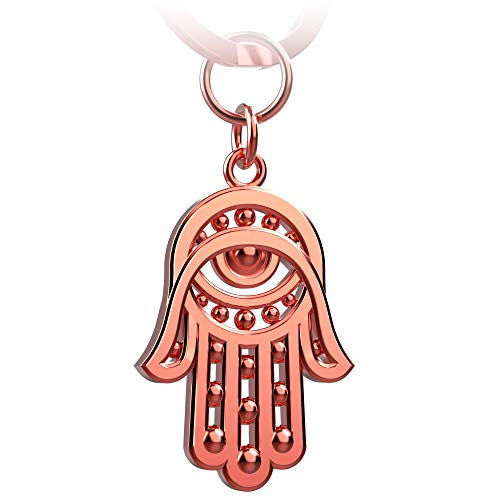 FABACH Hand der Fatima Schlüsselanhänger Hamsa - Hand Fatima Auto Anhänger- Schützende Hand der Fatima Glücksbringer - Amulett zum Schutz gegen Böses Auge Evil Eye von FABACH