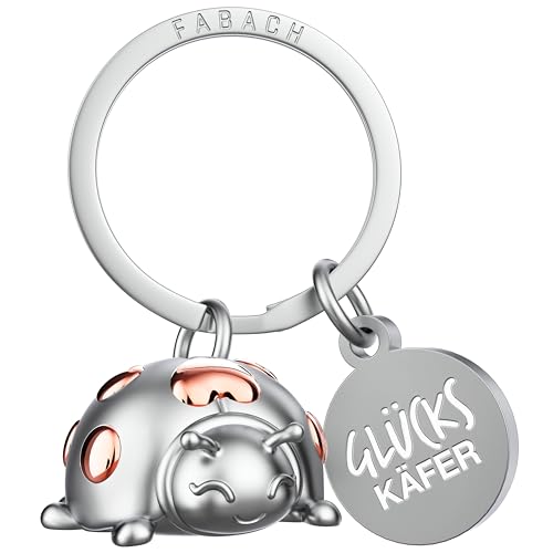 FABACH Marienkäfer Schlüsselanhänger Glücksbringer Marie - Marienkäfer Glücksbringer Viel Erfolg - Glücksbringer Auto - Geschenk Viel Glück von FABACH