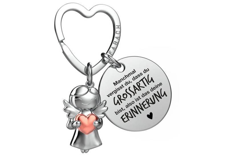 FABACH Schlüsselanhänger Schutzengel Star in Charms Größe mit Gravur "Beste Freundin" von FABACH