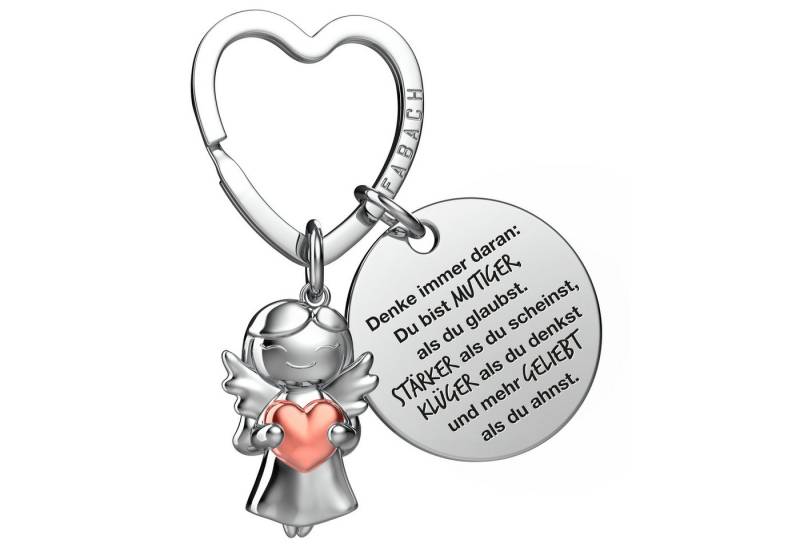 FABACH Schlüsselanhänger Schutzengel Star in Charms Größe mit Gravur "Beste Freundin" von FABACH