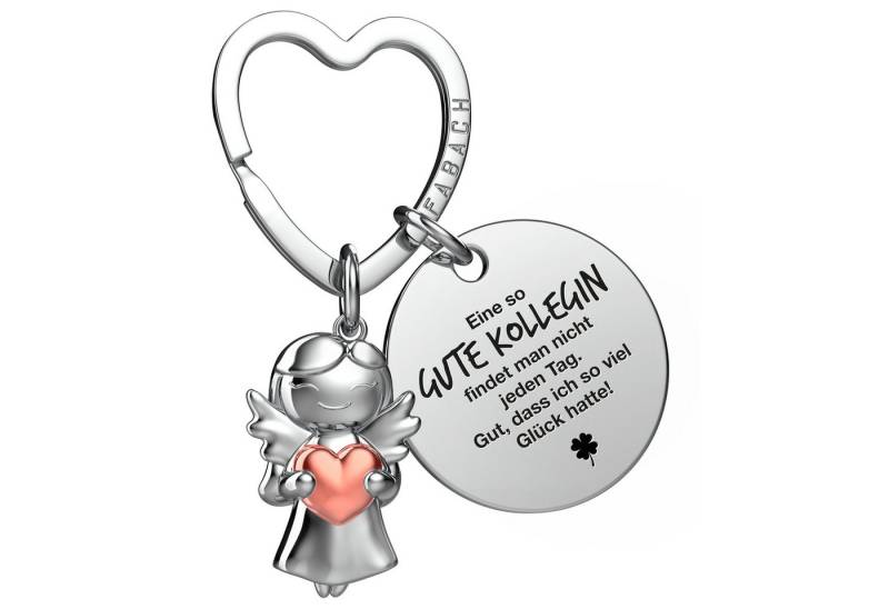 FABACH Schlüsselanhänger Schutzengel Star in Charms Größe mit Gravur "Beste Kollegin" von FABACH