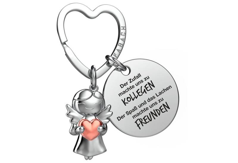 FABACH Schlüsselanhänger Schutzengel Star in Charms Größe mit Gravur "Beste Kollegin" von FABACH
