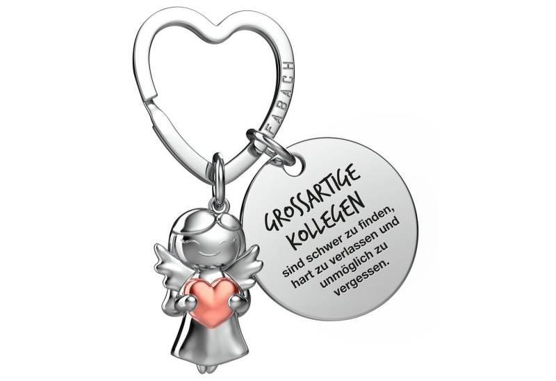 FABACH Schlüsselanhänger Schutzengel Star in Charms Größe mit Gravur "Beste Kollegin" von FABACH