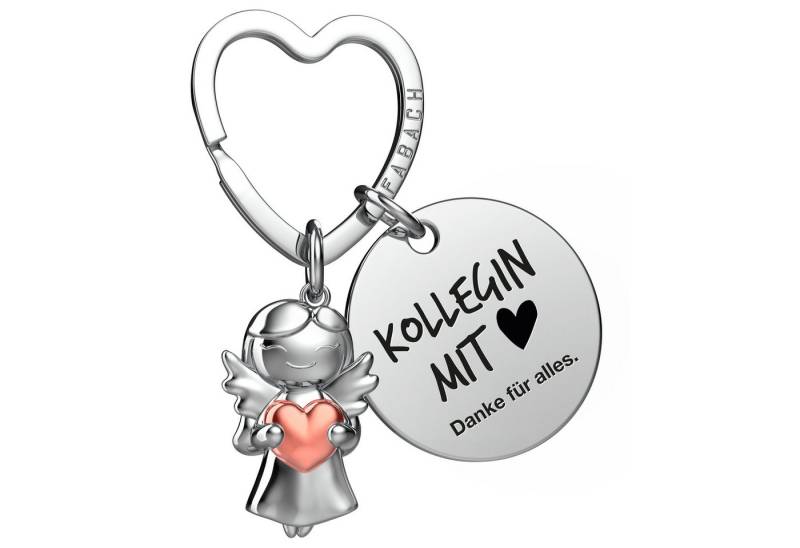 FABACH Schlüsselanhänger Schutzengel Star in Charms Größe mit Gravur "Beste Kollegin" von FABACH
