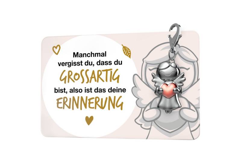 FABACH Schlüsselanhänger Schutzengel Star mit Herz & Geschenkkarte mit liebevoller Botschaft von FABACH