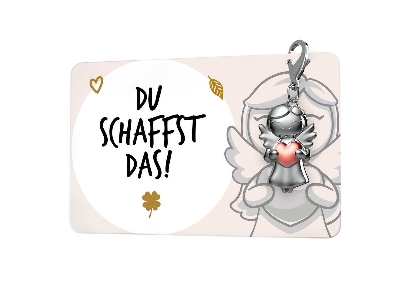 FABACH Schlüsselanhänger Schutzengel Star mit Herz & Geschenkkarte mit liebevoller Botschaft von FABACH