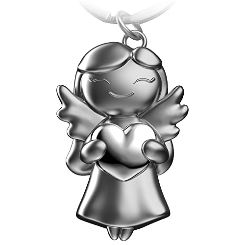 FABACH Schutzengel Schlüsselanhänger Star mit Herz - Engel Glücksbringer Schlüsselanhänger Liebe - Geschenk Schutzengel Glücksbringer - Süßer Engel mit Herz als Geschenkidee für Freundin von FABACH