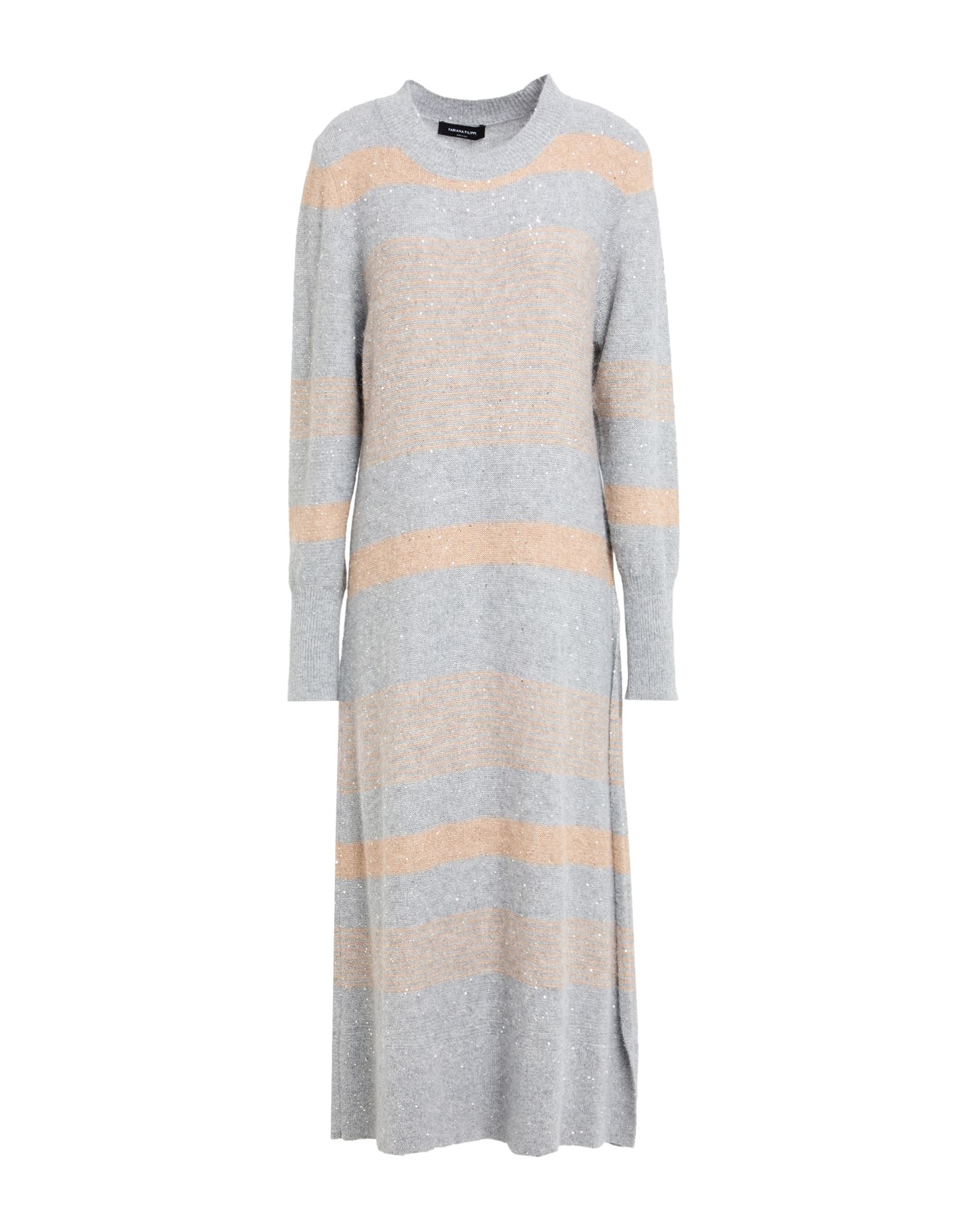 FABIANA FILIPPI Midi-kleid Damen Hellgrau von FABIANA FILIPPI