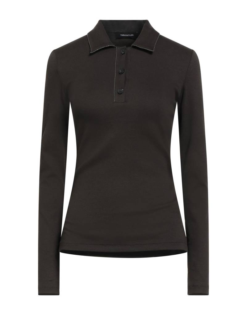 FABIANA FILIPPI Poloshirt Damen Braungrau von FABIANA FILIPPI