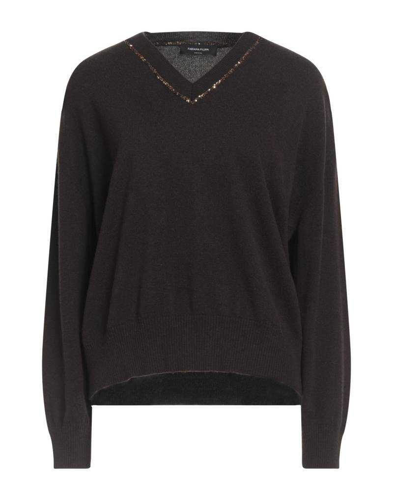 FABIANA FILIPPI Pullover Damen Dunkelbraun von FABIANA FILIPPI