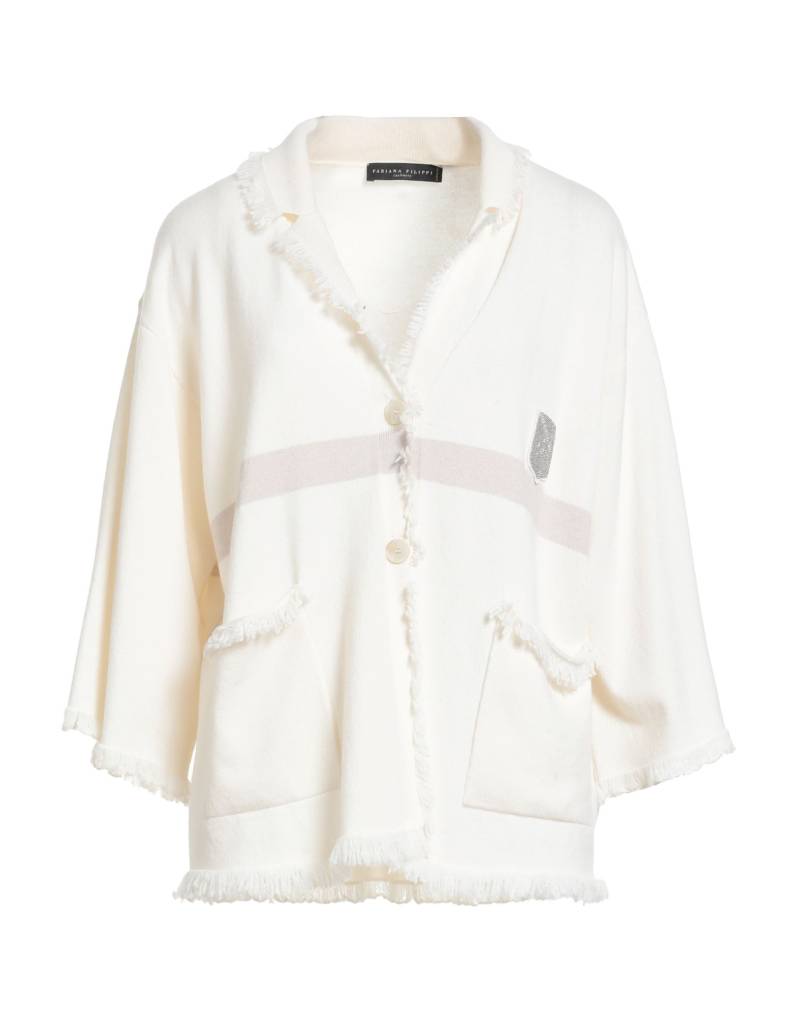 FABIANA FILIPPI Strickjacke Damen Weiß von FABIANA FILIPPI