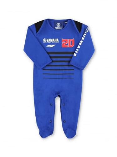 Fabio Quartararo Schlafanzug für Kinder, Yamaha Racing 20, offizielles MotoGP, blau, 3-6 Monate von FABIO QUARTARARO