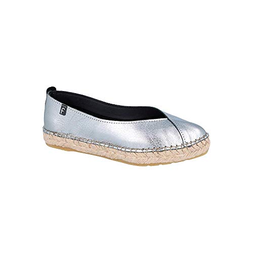 FABIOLAS Handcrafted IN Spain by CALZADOS ZEL´S Espadrilles Ballerina DIFFUSO - Titanio, 38, FIT, BAILARINAS von FABIOLAS HANDCRAFTED IN SPAIN BY CALZADOS ZEL´S