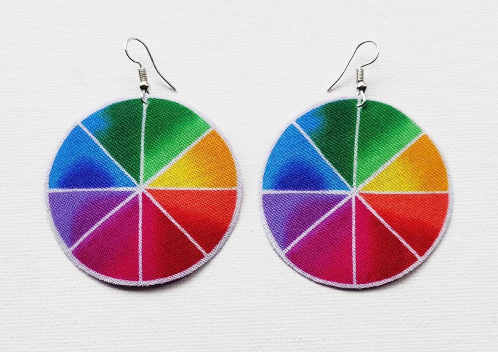 Bunt Gay Pride Stoff Ohrringe, Lgbtq Regenbogen Schmuck, Geschenk, Geometrisch Bunt Gay Pride Stoff Ohrringe, Lgbtq Regenbogen Schmuck, Geschenk, Geometrisch von FABRICGASMIC