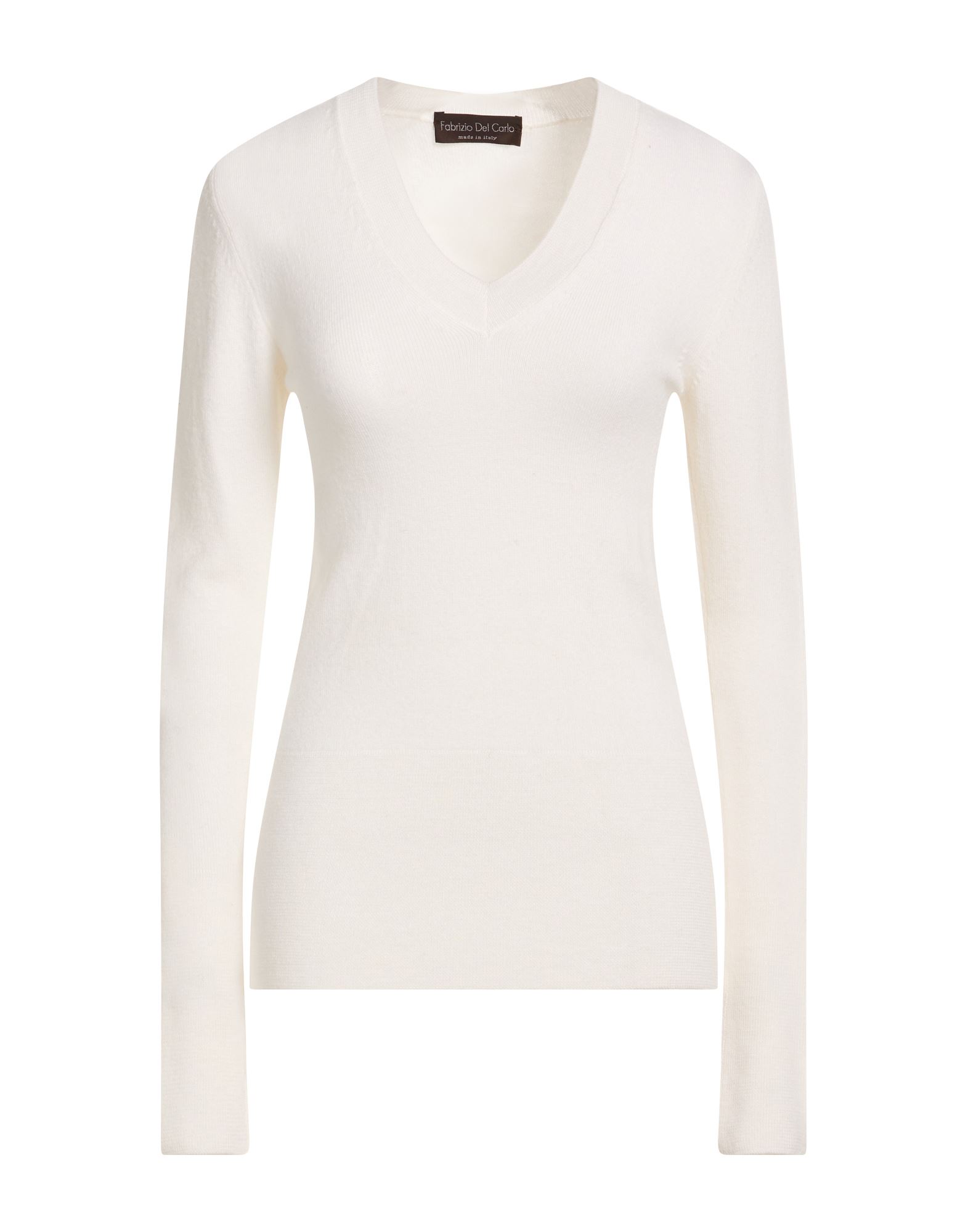 FABRIZIO DEL CARLO Pullover Damen Elfenbein von FABRIZIO DEL CARLO