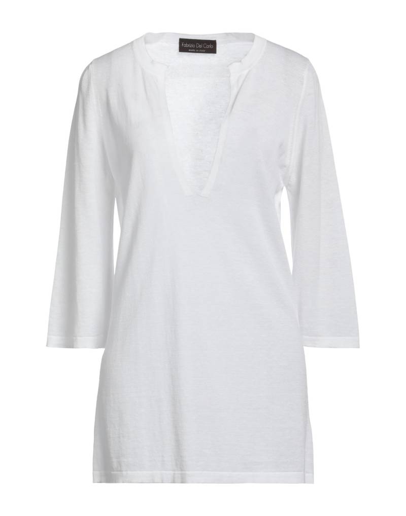 FABRIZIO DEL CARLO Pullover Damen Weiß von FABRIZIO DEL CARLO