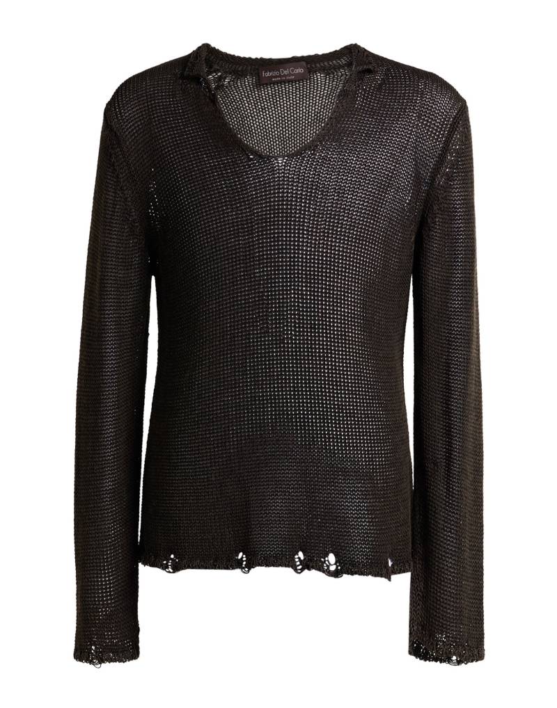 FABRIZIO DEL CARLO Pullover Herren Schwarz von FABRIZIO DEL CARLO