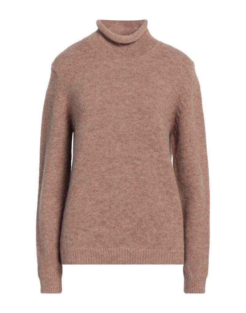 FABRIZIO DEL CARLO Rollkragenpullover Damen Kamel von FABRIZIO DEL CARLO
