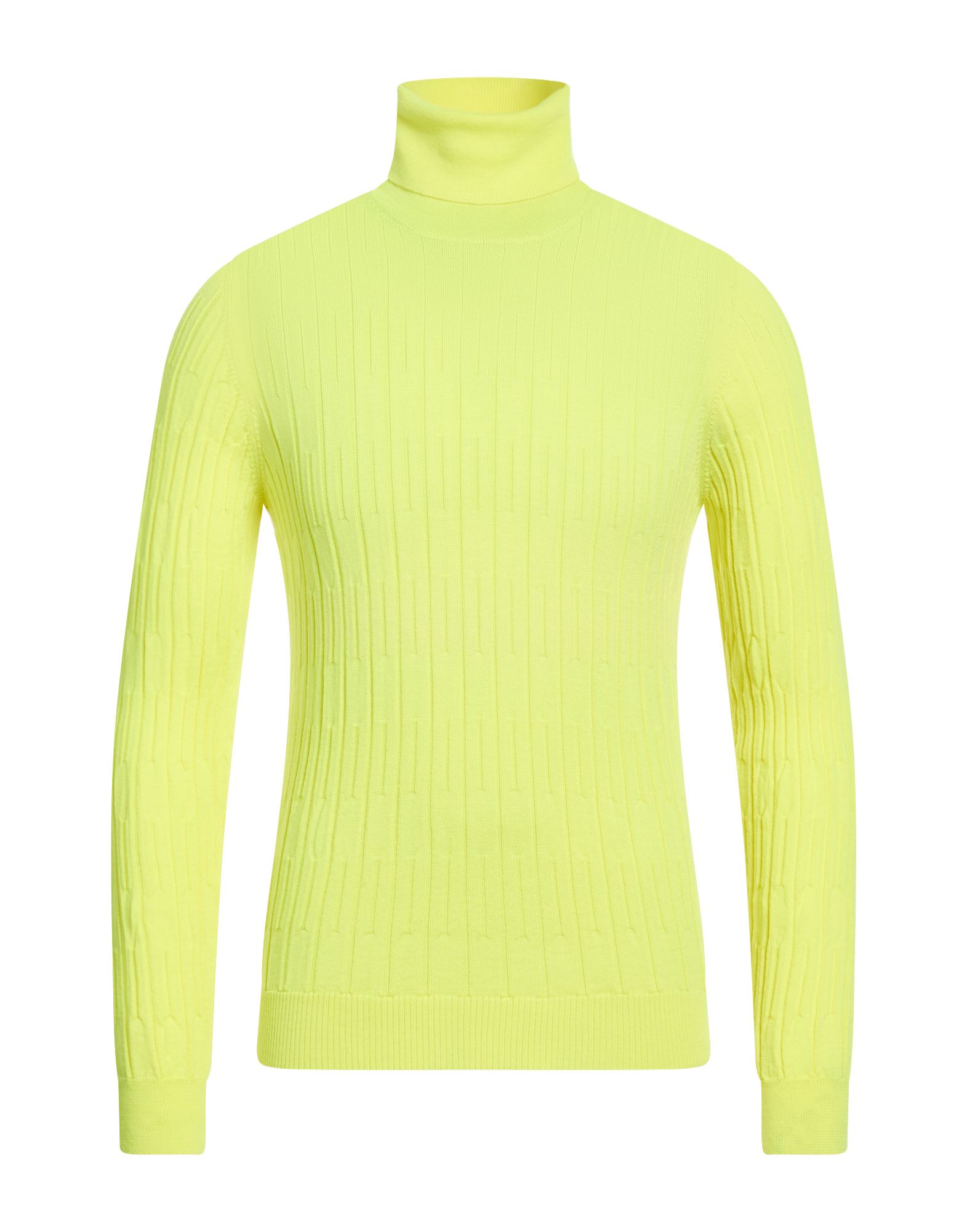 FABRIZIO DEL CARLO Rollkragenpullover Herren Gelb von FABRIZIO DEL CARLO
