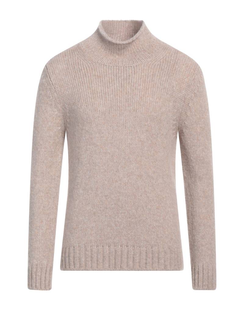 FABRIZIO DEL CARLO Rollkragenpullover Herren Hellbraun von FABRIZIO DEL CARLO