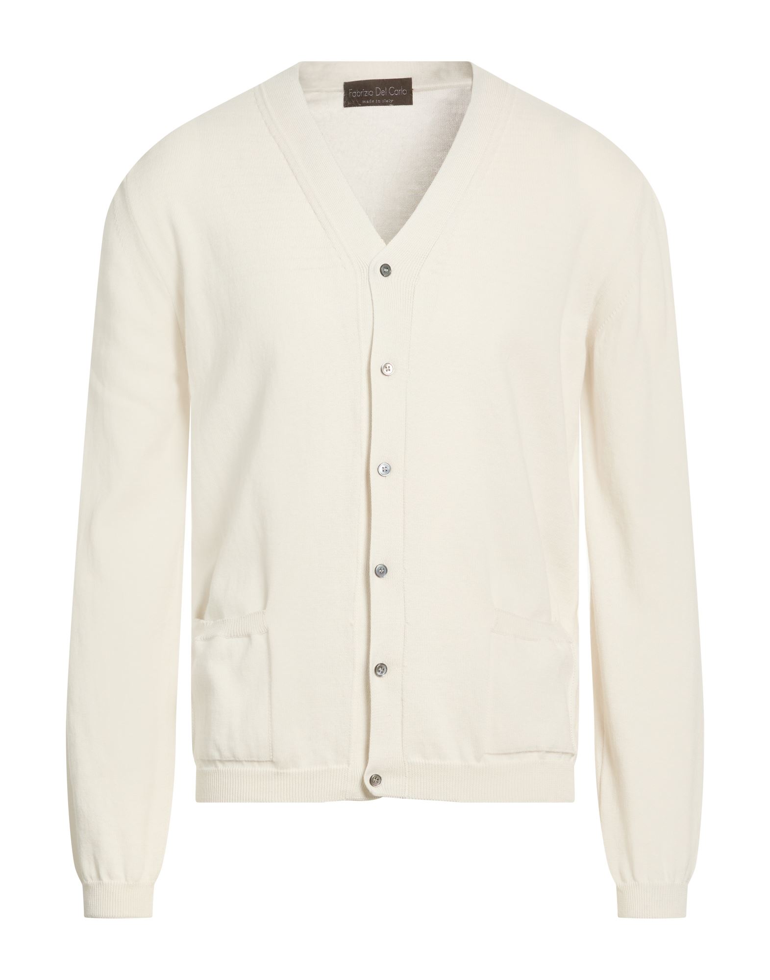 FABRIZIO DEL CARLO Strickjacke Herren Off white von FABRIZIO DEL CARLO