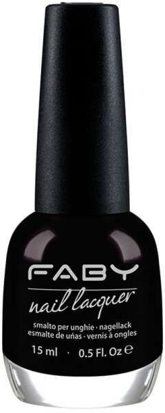 Faby Nagellack Classic Collection Black Is Black 15 ml von FABY