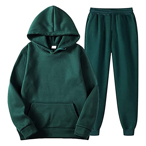 Trainingsanzug Herren Jogginganzug Herren aus Baumwolle - Slim Fit Hoodie Pullover Jogginghose mit Taschen Herren Joggingsuit Freizeitanzug Sets Trainingsanzug Hausanzug Running Fitness Sportanzug von FACAIAFALO