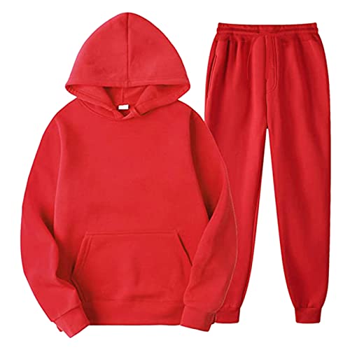 Trainingsanzug Herren Jogginganzug Herren aus Baumwolle - Slim Fit Hoodie Pullover Jogginghose mit Taschen Herren Joggingsuit Freizeitanzug Sets Trainingsanzug Hausanzug Running Fitness Sportanzug von FACAIAFALO