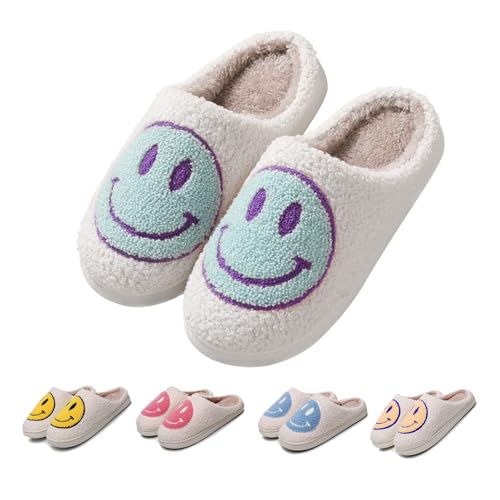 FACAXEDRE Smile Face Slippers for women and Men, Smile Slides Open Toe, Cloud Slides Comfy Anti-Slip Pillow Slides, Spa Shower Sandals Women Non Slip House Shoes for Unisex Slippers Green 6.5-7.5 FACAXEDRE Smile Face Slippers for women and Men, Smile Slides Open Toe, Cloud Slides Comfy Anti-Slip Pillow Slides, Spa Shower Sandals Women Non Slip House Shoes for Unisex Slippers Green 6.5-7.5 von FACAXEDRE