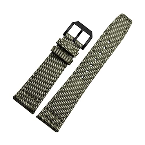 FACDEM 20 mm Uhrenarmbänder für IWC Piloten, Portugiesisch, Portofino, Nylon-Leinen, Uhrenarmbänder, Grün, Blau, Grau, Schwarz, 20 mm, Achat von FACDEM