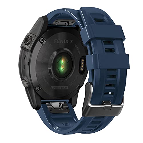 FACDEM 26 22 mm Silikon-Schnellverschluss-Uhrenarmband für Garmin Fenix 7X 6X 5X 3HR Watch Easyfit Armband für Fenix 7 6 5 Watch, 26mm Fenix 3 3HR-D2, Achat von FACDEM