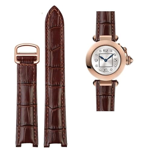 FACDEM Rindslederarmband, 18 x 10 mm, 20 x 12 mm, konkav, braun/schwarz, Kalbsleder, Faltschließe für Cartier Pasha WSPA0009 Uhrenarmband, 20.12mm, Achat FACDEM Rindslederarmband, 18 x 10 mm, 20 x 12 mm, konkav, braun/schwarz, Kalbsleder, Faltschließe für Cartier Pasha WSPA0009 Uhrenarmband, 20.12mm, Achat von FACDEM