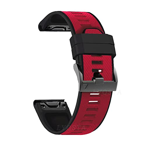 FACDEM Silikon-Armband für Garmin Fenix 5X 5 Plus/6X 6 Pro/7 7X/935/3HR Armband, Ersatz-Smart-Handgelenkband, einfache Passform, 22 - 26 mm Band, 26mm Fenix 7X, Achat von FACDEM