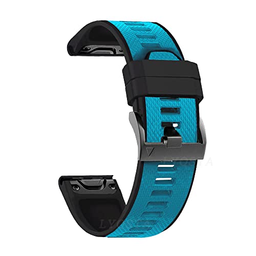 FACDEM Silikon-Armband für Garmin Fenix 5X 5 Plus/6X 6 Pro/7 7X/935/3HR Armband, Ersatz-Smart-Handgelenkband, einfache Passform, 22 - 26 mm Band, For Fenix 5 5Plus, Achat von FACDEM