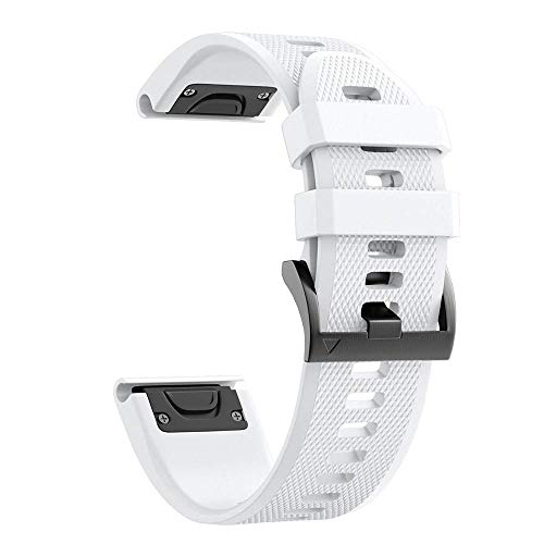 FACDEM Silikon-Armband für Garmin Fenix 5X 5 Plus/6X 6 Pro/7 7X/935/3HR Armband, Ersatz-Smart-Handgelenkband, einfache Passform, 22 - 26 mm Band, For Fenix 5 5Plus, Achat von FACDEM