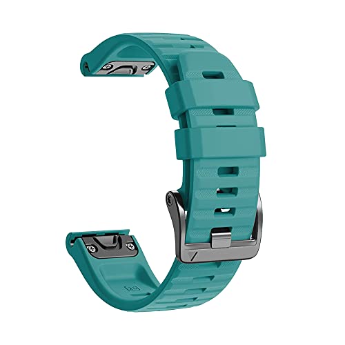 FACDEM Silikon-Armband für Garmin Fenix 7, 7X, 5, 5S, 5X, Plus, 6X, 6 Pro, 3HR, 935, Schnellverschluss, 22 mm, 26 mm, Zubehör, 22 mm, Achat von FACDEM