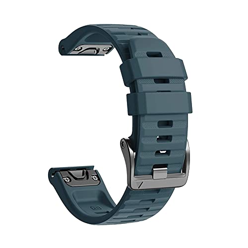 FACDEM Silikon-Armband für Garmin Fenix 7, 7X, 5, 5S, 5X, Plus, 6X, 6 Pro, 3HR, 935, Schnellverschluss, 22 mm, 26 mm, Zubehör, 26mm Fenix 5X 5XPlus, Achat von FACDEM