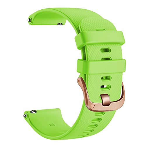 FACDEM Silikon-Armband für Garmin Venu 2 2S SQ Vivoactive 3t 4, 18, 20, 22 mm, Roségold, 20mm Width, Achat von FACDEM