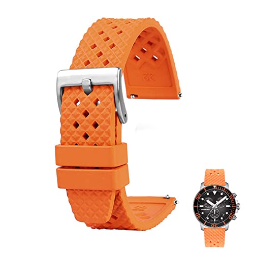 FACDEM Uhrenarmband 22 mm 20 mm, Fluoro-Gummi, wasserdicht, Ersatz für OMega, 22 mm, Achat FACDEM Uhrenarmband 22 mm 20 mm, Fluoro-Gummi, wasserdicht, Ersatz für OMega, 22 mm, Achat von FACDEM