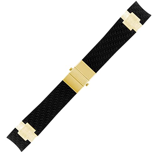 FACDEM Wasserdichtes Uhrenarmband für Ulysse Nardin, Silikon-Gummi-Uhrenarmband, Sport-Armband, Ersatzzubehör, Teile, 22 mm, Achat von FACDEM
