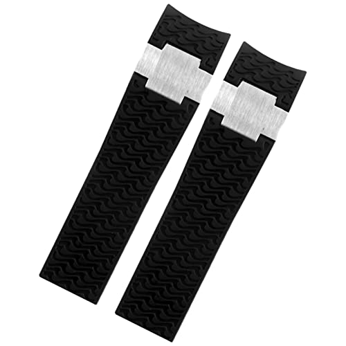 FACDEM Wasserdichtes Uhrenarmband für Ulysse Nardin, Silikon-Gummi-Uhrenarmband, Sport-Armband, Ersatzzubehör, Teile, 22 mm, Achat von FACDEM