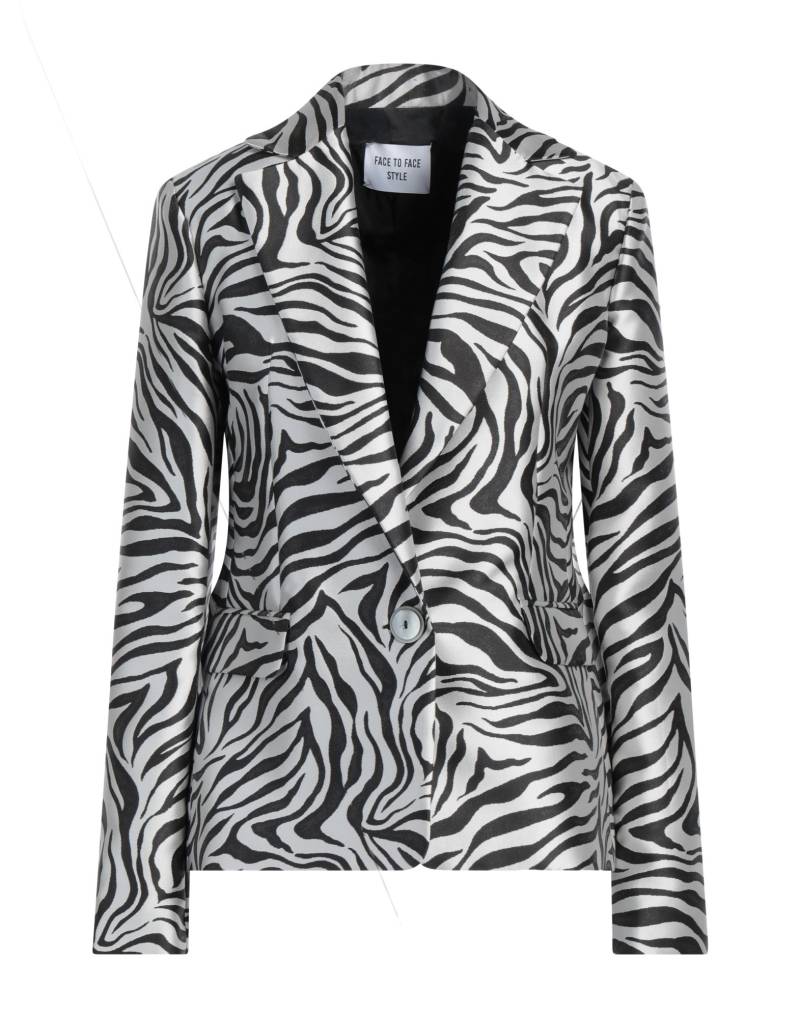 FACE TO FACE STYLE Blazer Damen Hellgrau von FACE TO FACE STYLE